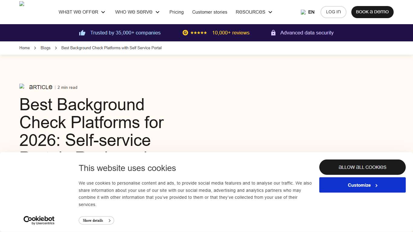 Best Background Check Platforms for 2026: Self-service Portals Reviewed